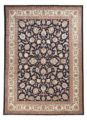 Alfombra persa - Clásica - Real - 340 x 248 cm - azul oscuro