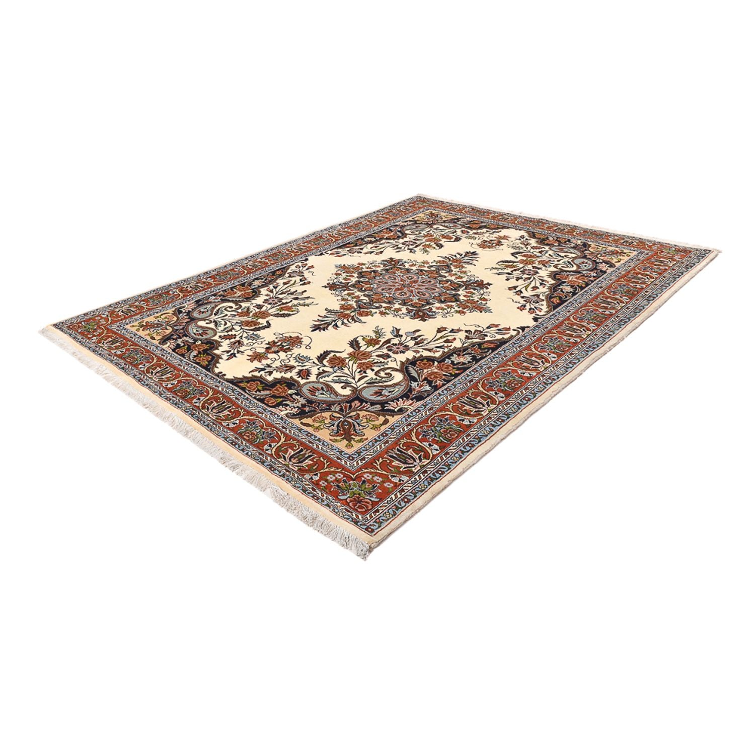 Alfombra persa - Clásica - 217 x 131 cm - beige claro