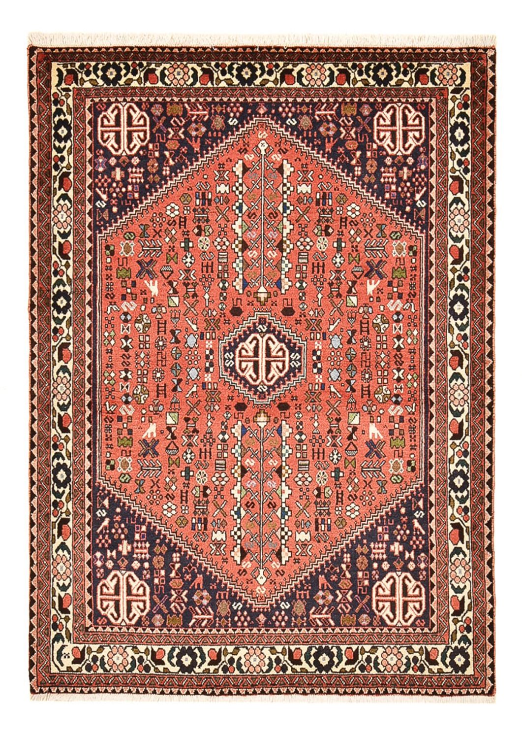 Alfombra persa - Nómada - 152 x 109 cm - rojo claro