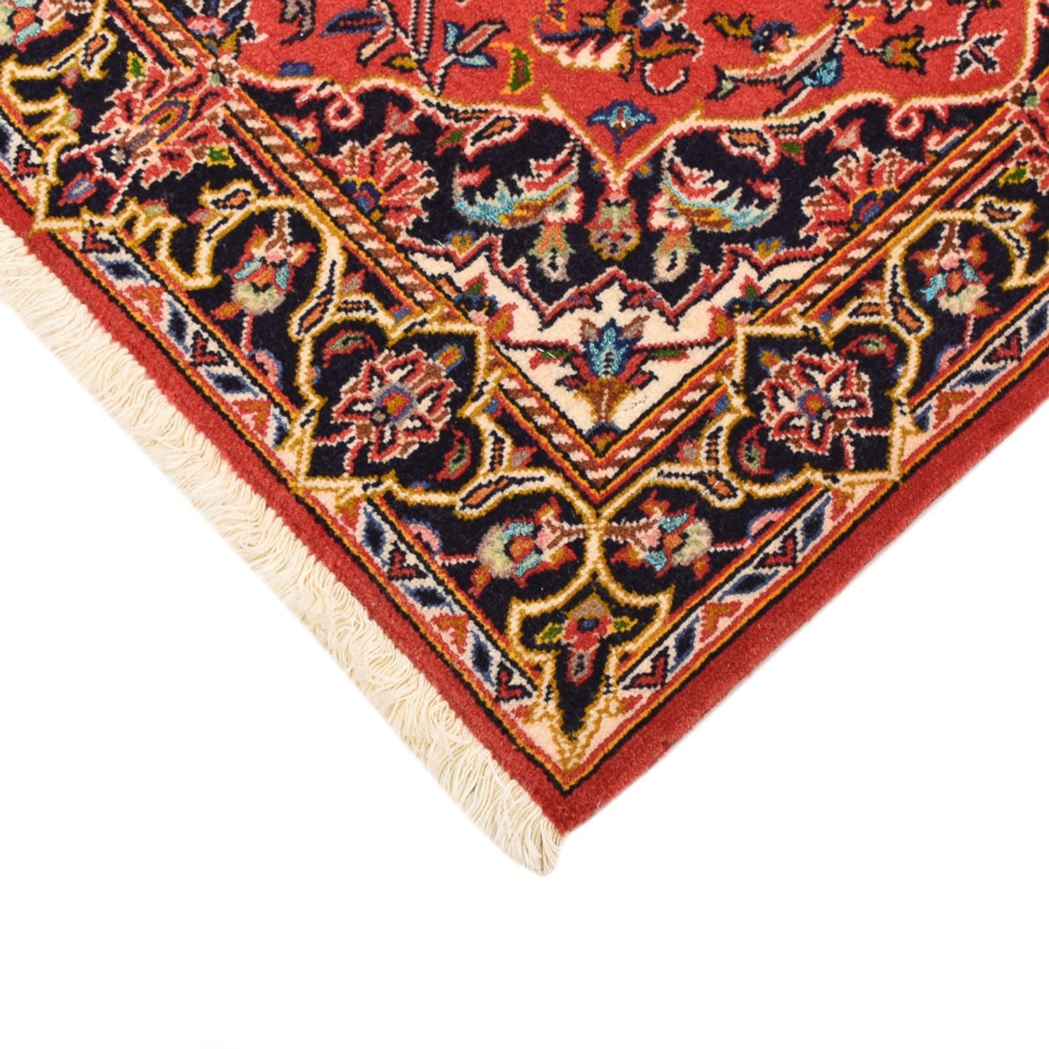 Alfombra persa - Keshan - 100 x 70 cm - rojo