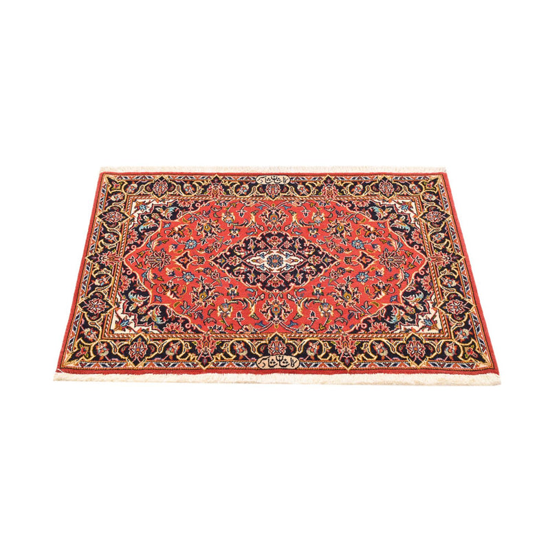 Alfombra persa - Keshan - 100 x 70 cm - rojo