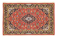Alfombra persa - Keshan - 100 x 70 cm - rojo