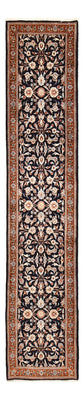 Alfombra de pasillo Alfombra persa - Keshan - 338 x 78 cm - azul oscuro