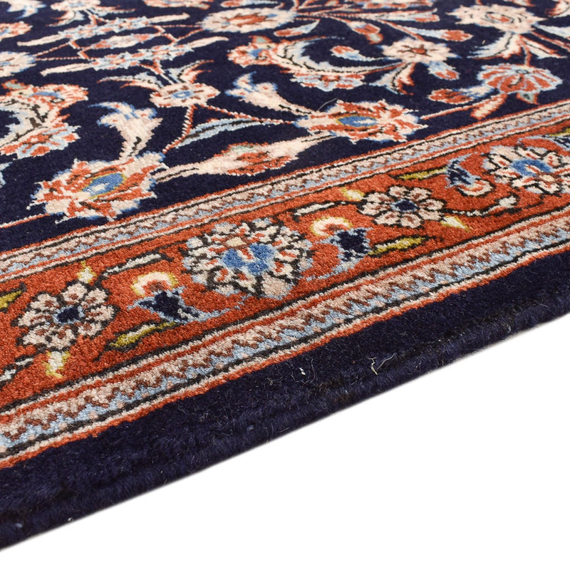 Alfombra de pasillo Alfombra persa - Keshan - 338 x 78 cm - azul oscuro