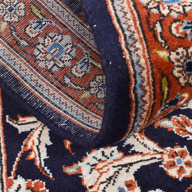 Alfombra de pasillo Alfombra persa - Keshan - 338 x 78 cm - azul oscuro