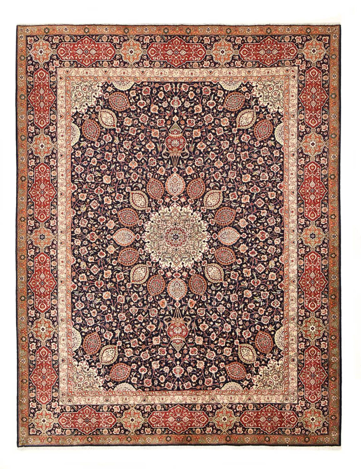 Alfombra Persa - Tabriz - Real - 392 x 302 cm - óxido