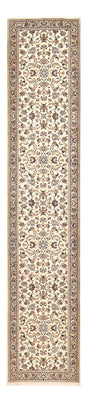 Alfombra de pasillo Alfombra persa - Keshan - 373 x 79 cm - beige
