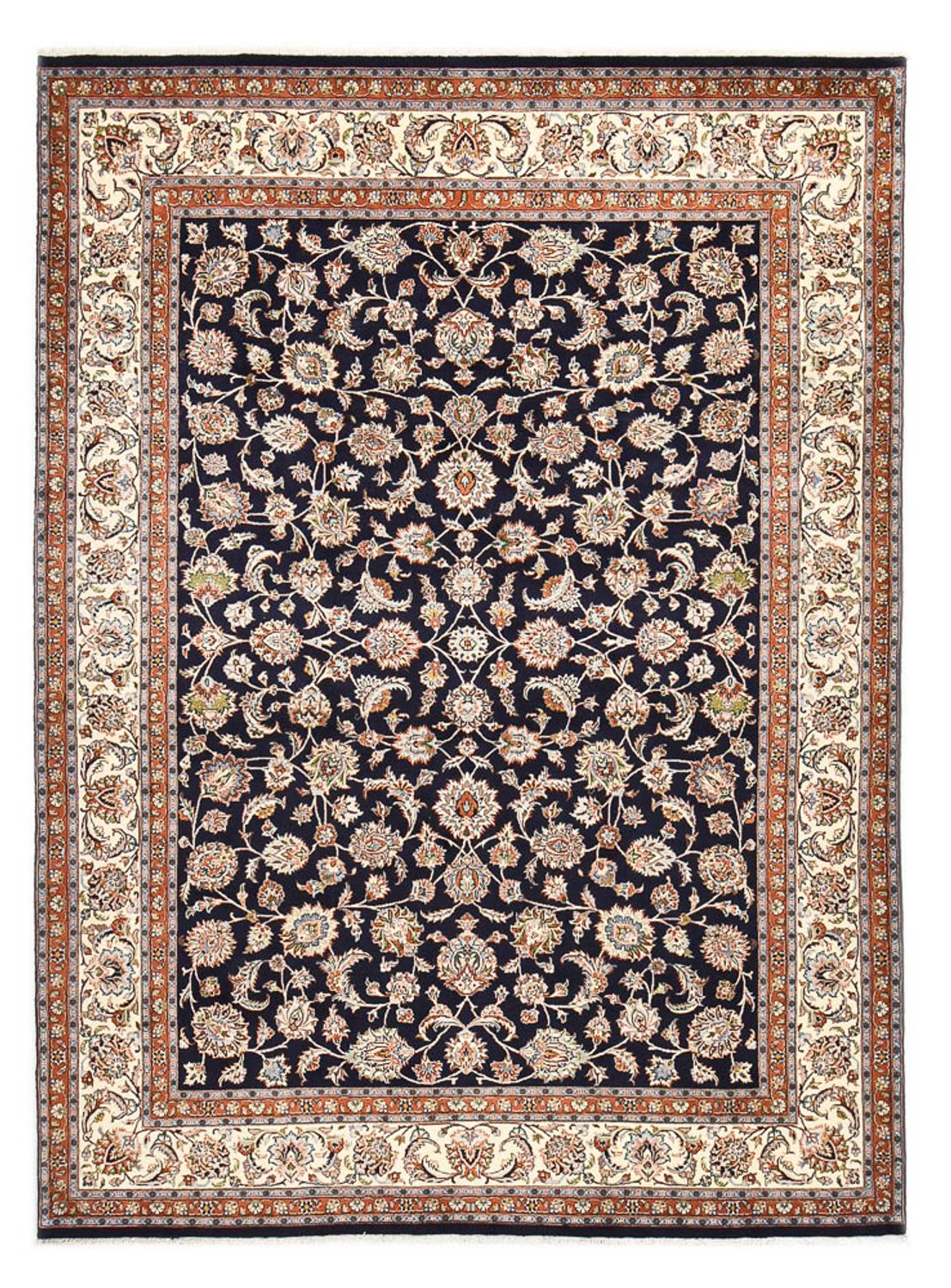 Alfombra persa - Clásica - Real - 336 x 248 cm - azul oscuro