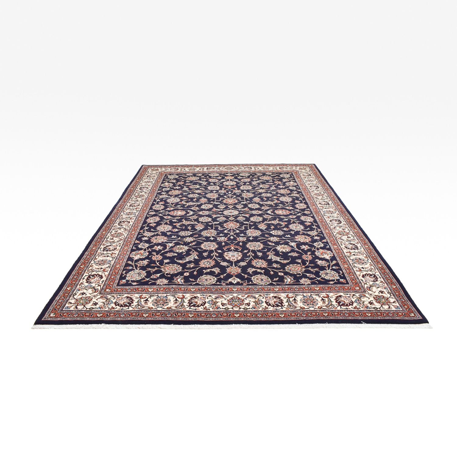 Alfombra persa - Clásica - Real - 342 x 250 cm - azul oscuro