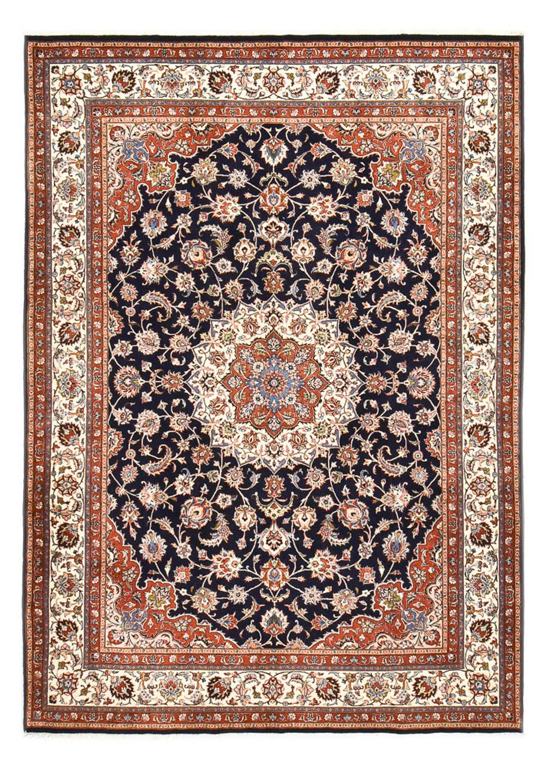 Alfombra persa - Clásica - Real - 345 x 244 cm - azul oscuro