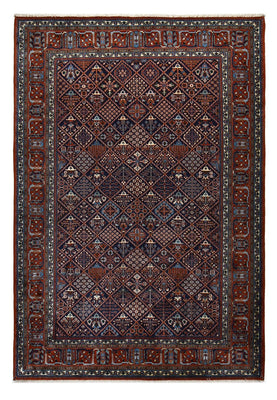 Alfombra persa - Bidjar - 300 x 212 cm - rojo vino
