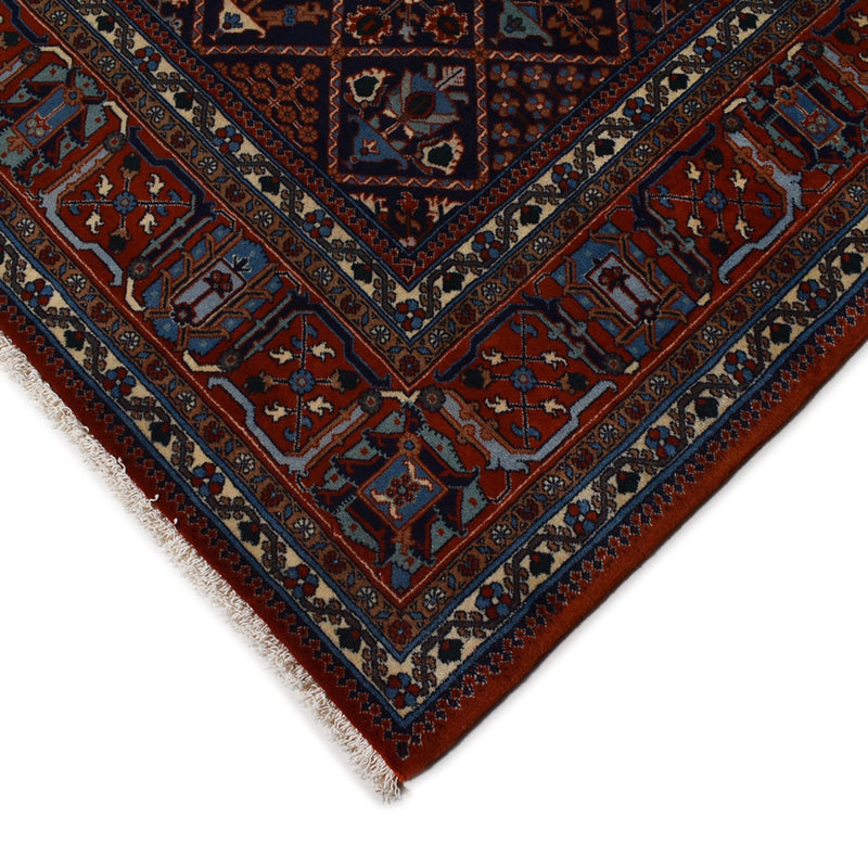 Alfombra persa - Bidjar - 300 x 212 cm - rojo vino
