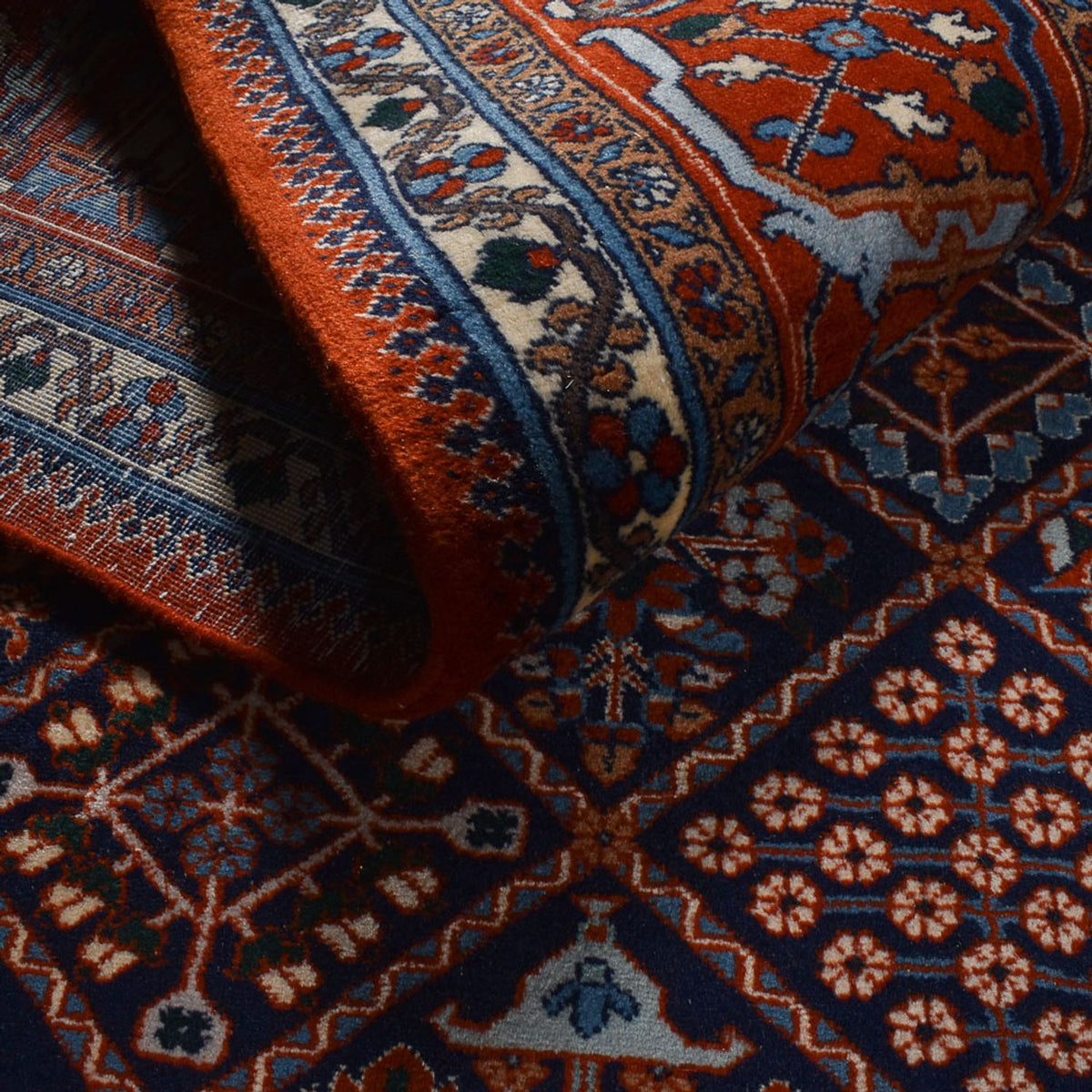 Alfombra persa - Bidjar - 300 x 212 cm - rojo vino