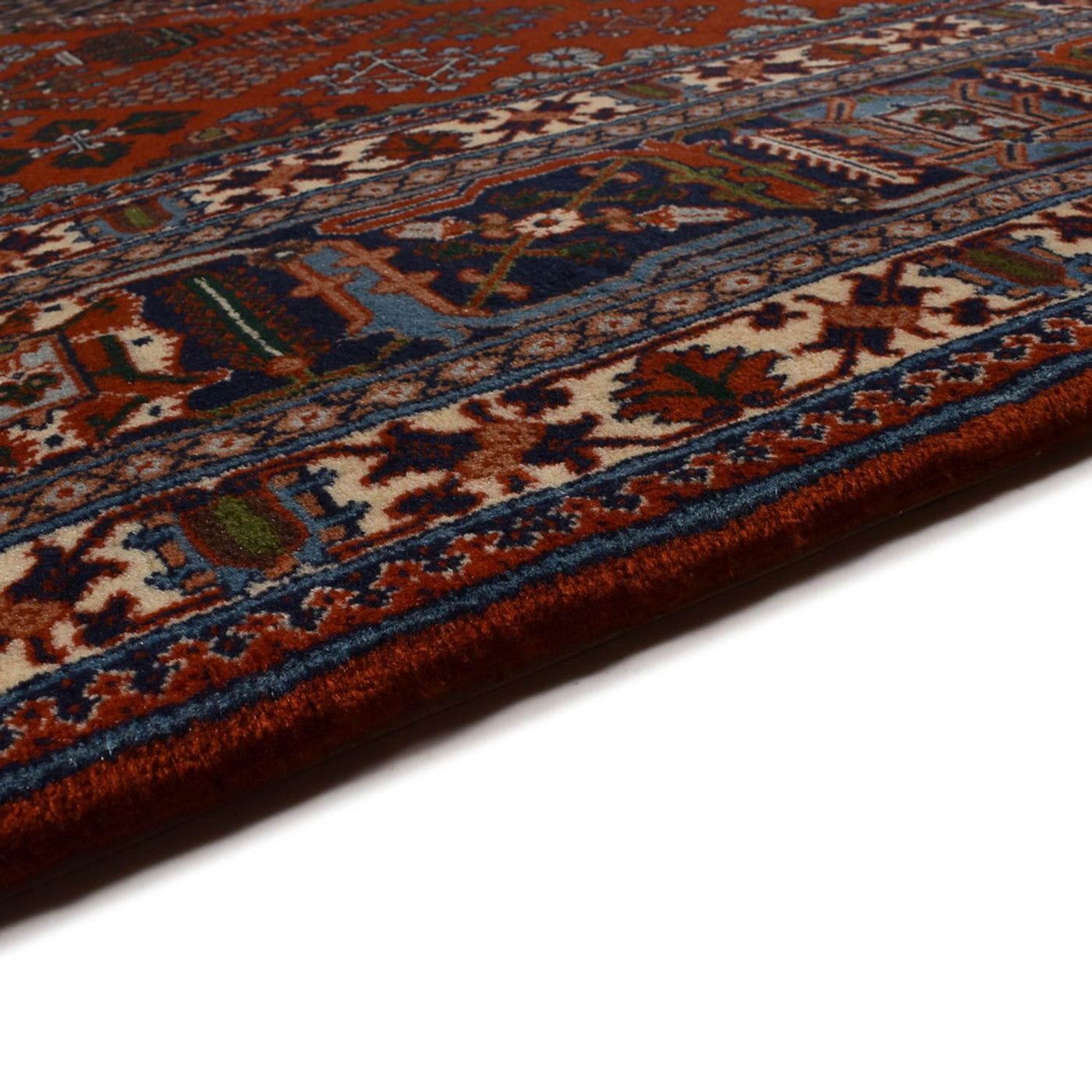 Alfombra persa - Bidjar - 298 x 217 cm - rojo oscuro