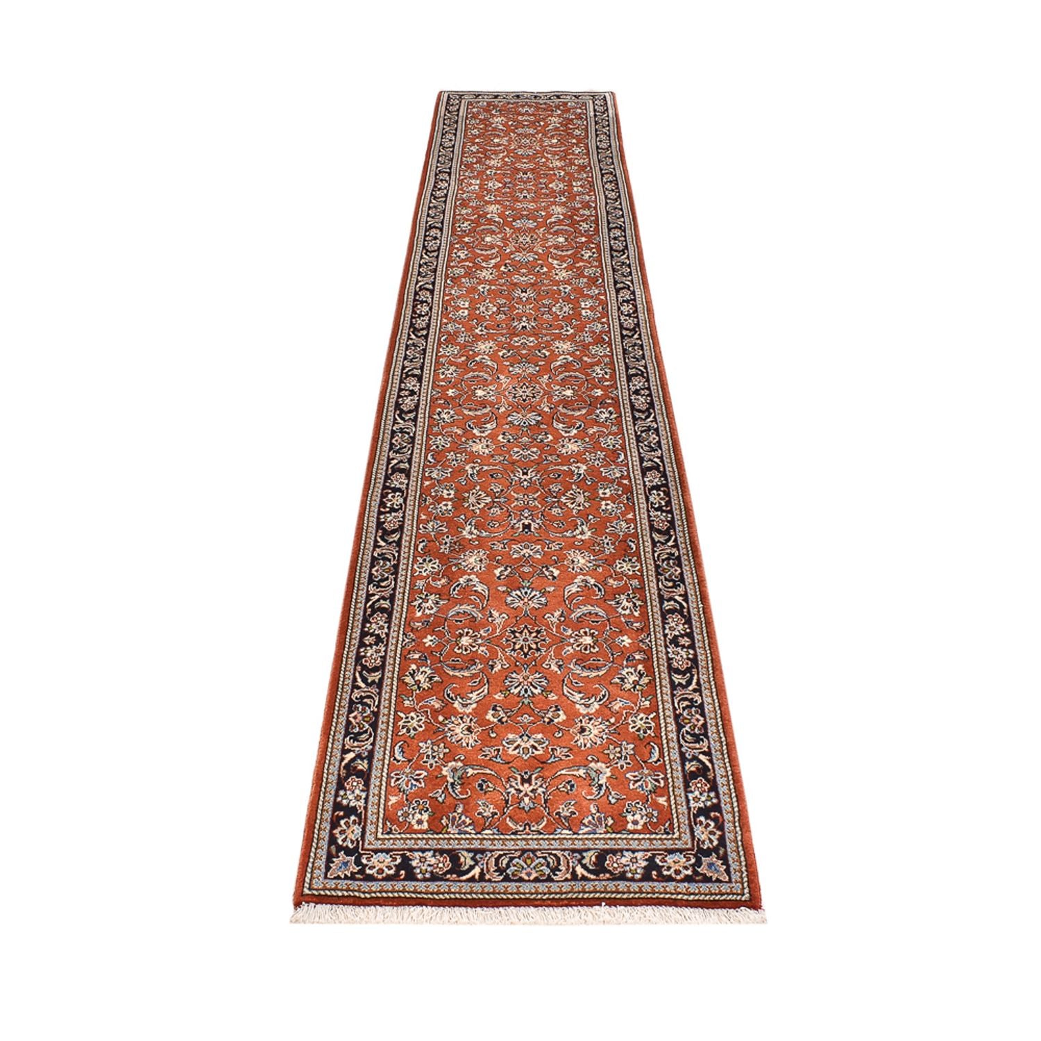 Alfombra de pasillo Alfombra persa - Clásica - 383 x 69 cm - naranja