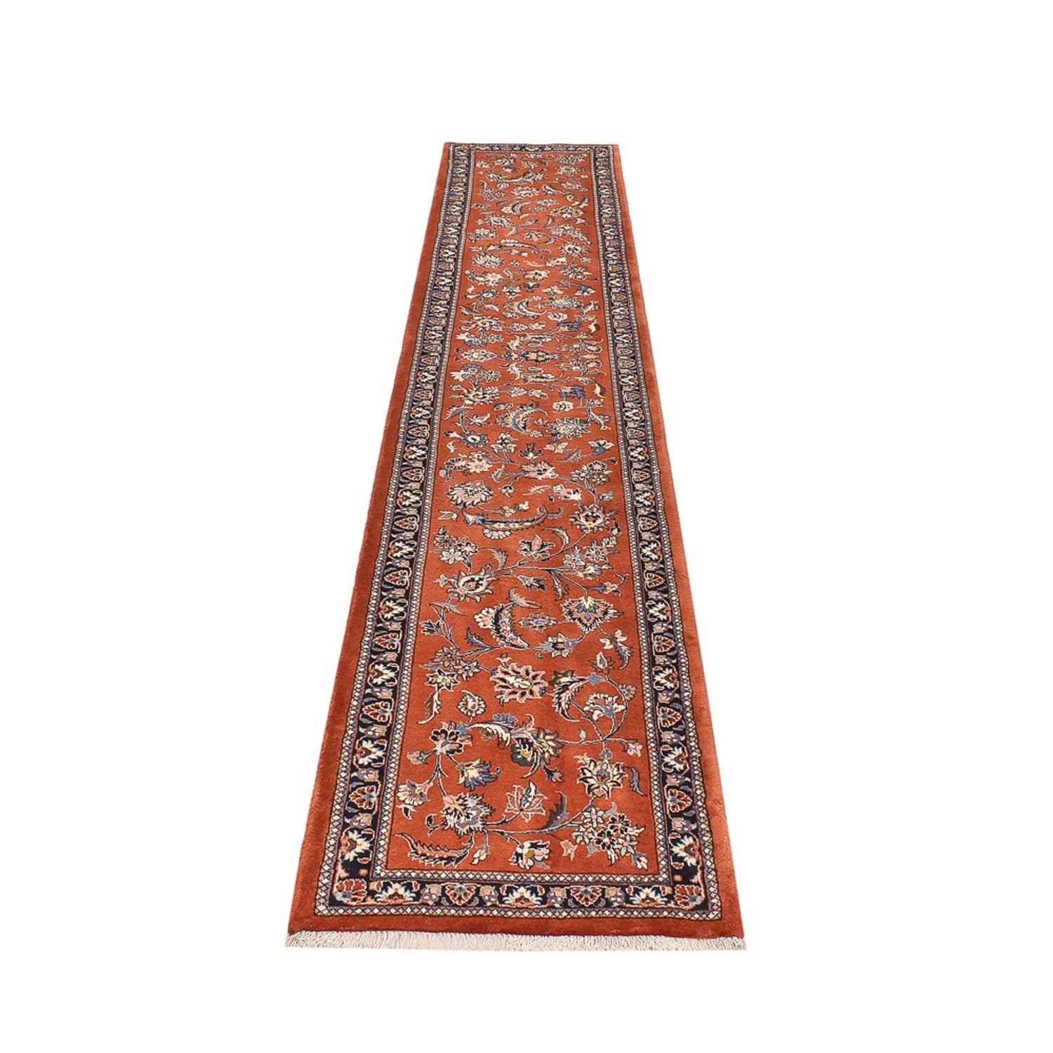 Alfombra de pasillo Alfombra persa - Clásica - 393 x 70 cm - naranja
