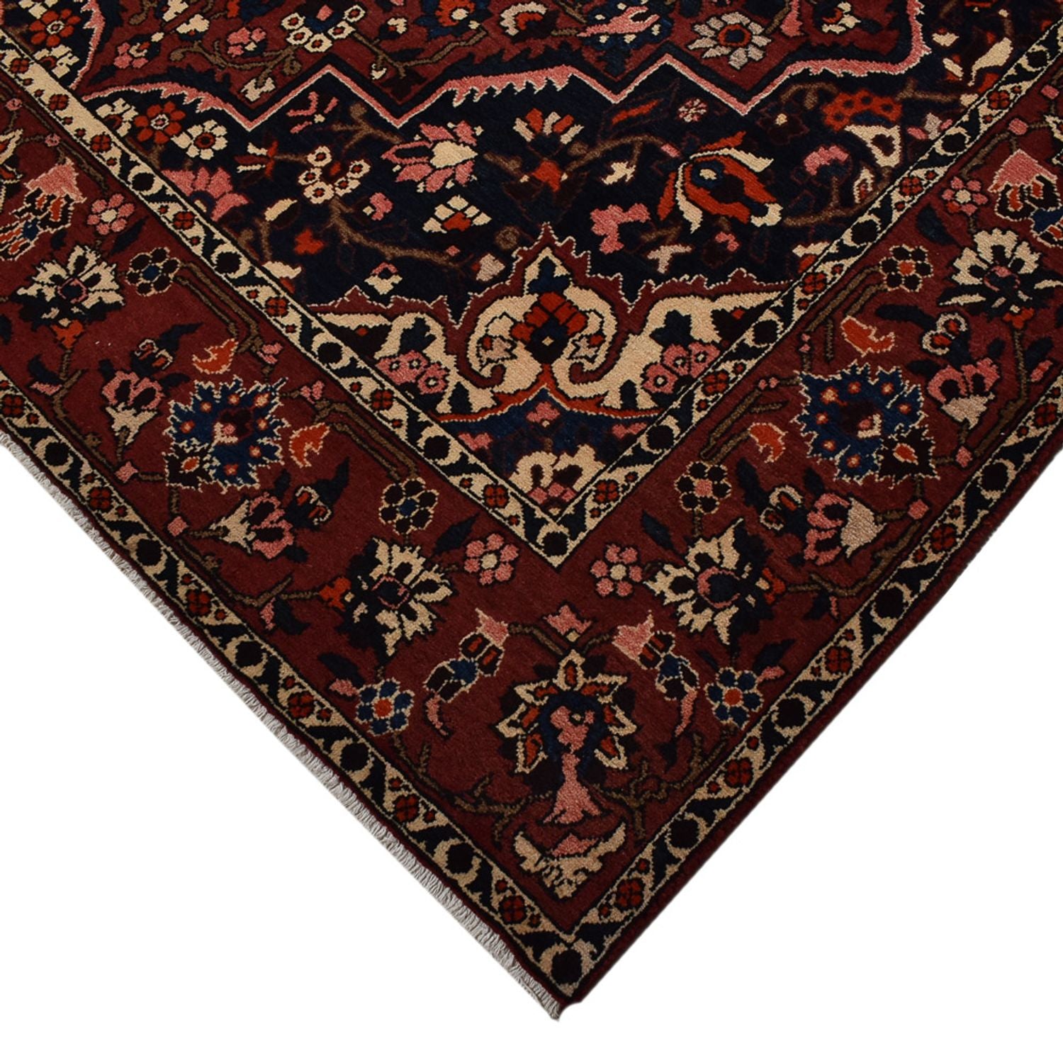 Alfombra persa - Nómada - 320 x 207 cm - rojo vino