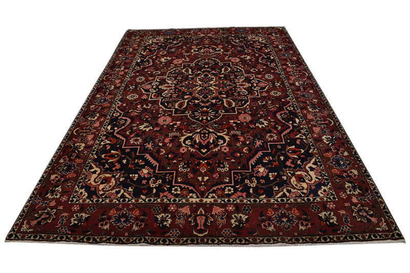 Alfombra persa - Nómada - 320 x 207 cm - rojo vino