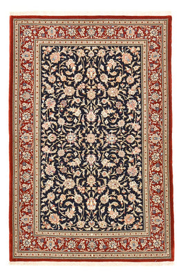Alfombra Persa - Ghom - Royal - 204 x 133 cm - azul oscuro