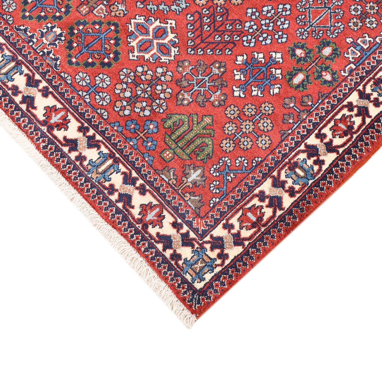 Alfombra persa - Nómada - 157 x 110 cm - rojo