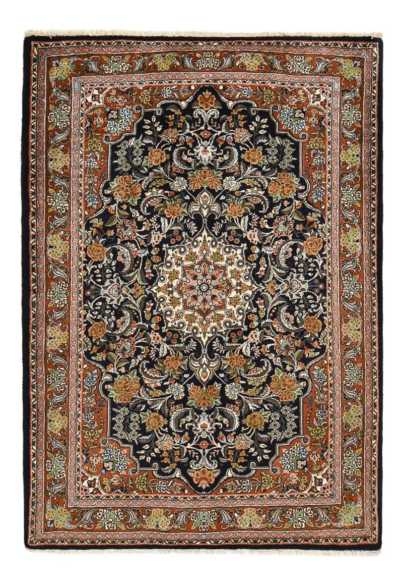 Alfombra persa - Clásica - 202 x 138 cm - azul oscuro