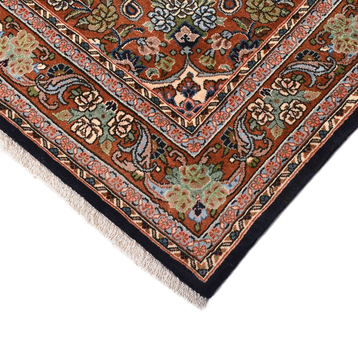 Alfombra persa - Clásica - 202 x 138 cm - azul oscuro