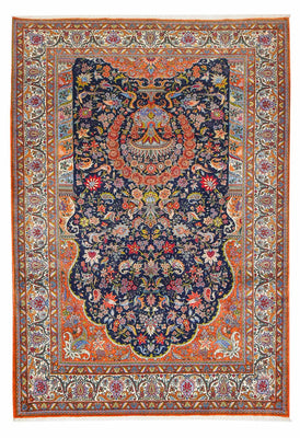 Alfombra persa - Nómada - 293 x 206 cm - azul oscuro