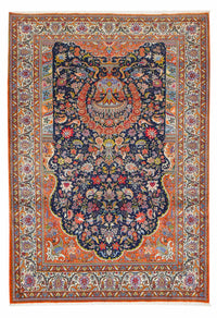 Alfombra persa - Nómada - 293 x 206 cm - azul oscuro