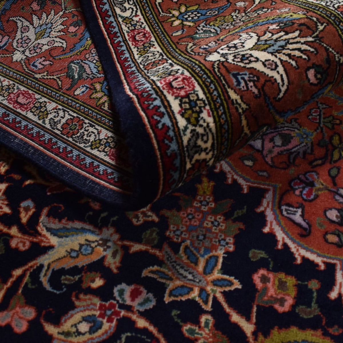 Alfombra persa - Nómada - 289 x 205 cm - marrón