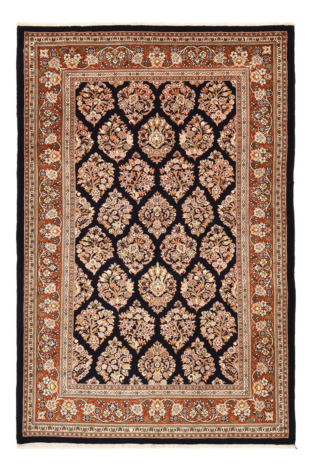 Alfombra persa - Clásica - 252 x 167 cm - azul oscuro