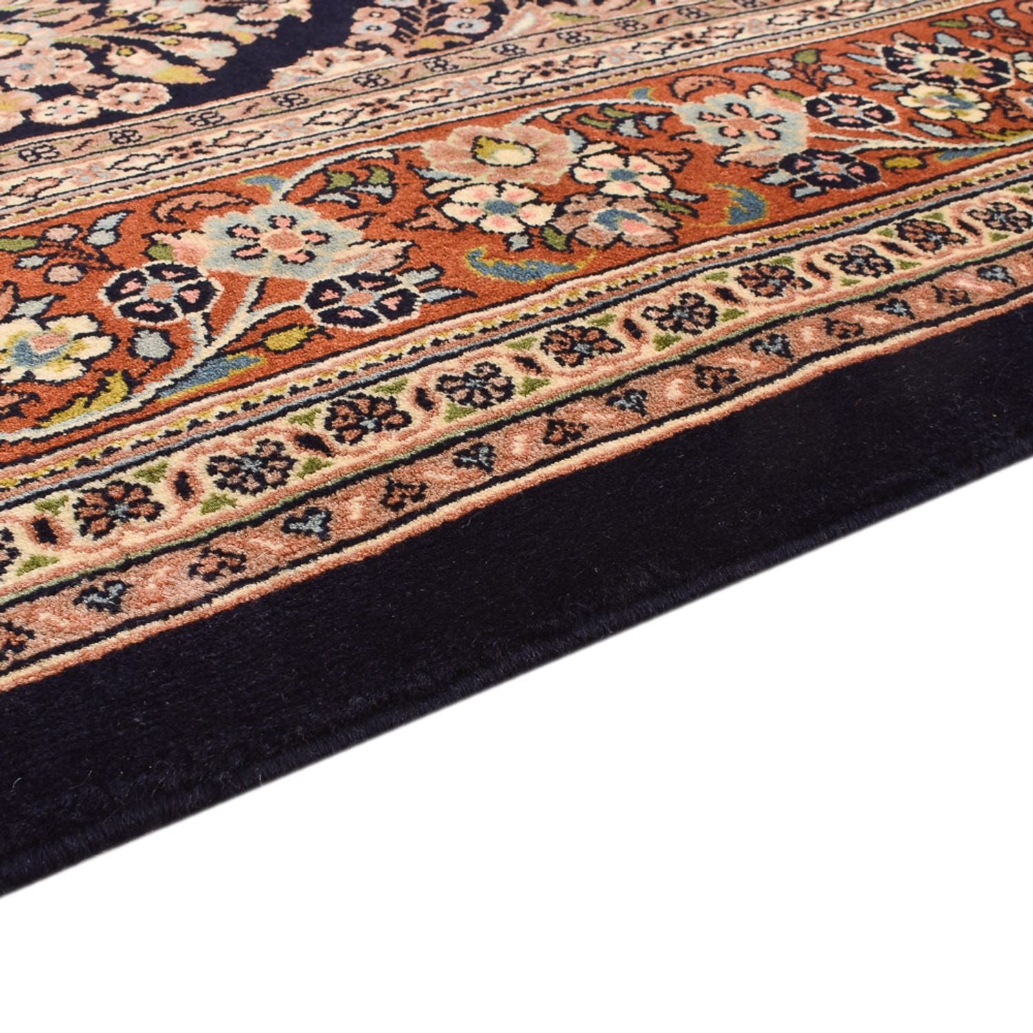 Alfombra persa - Clásica - 252 x 167 cm - azul oscuro
