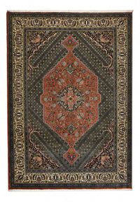 Alfombra persa - Nómada - 300 x 208 cm - verde oscuro