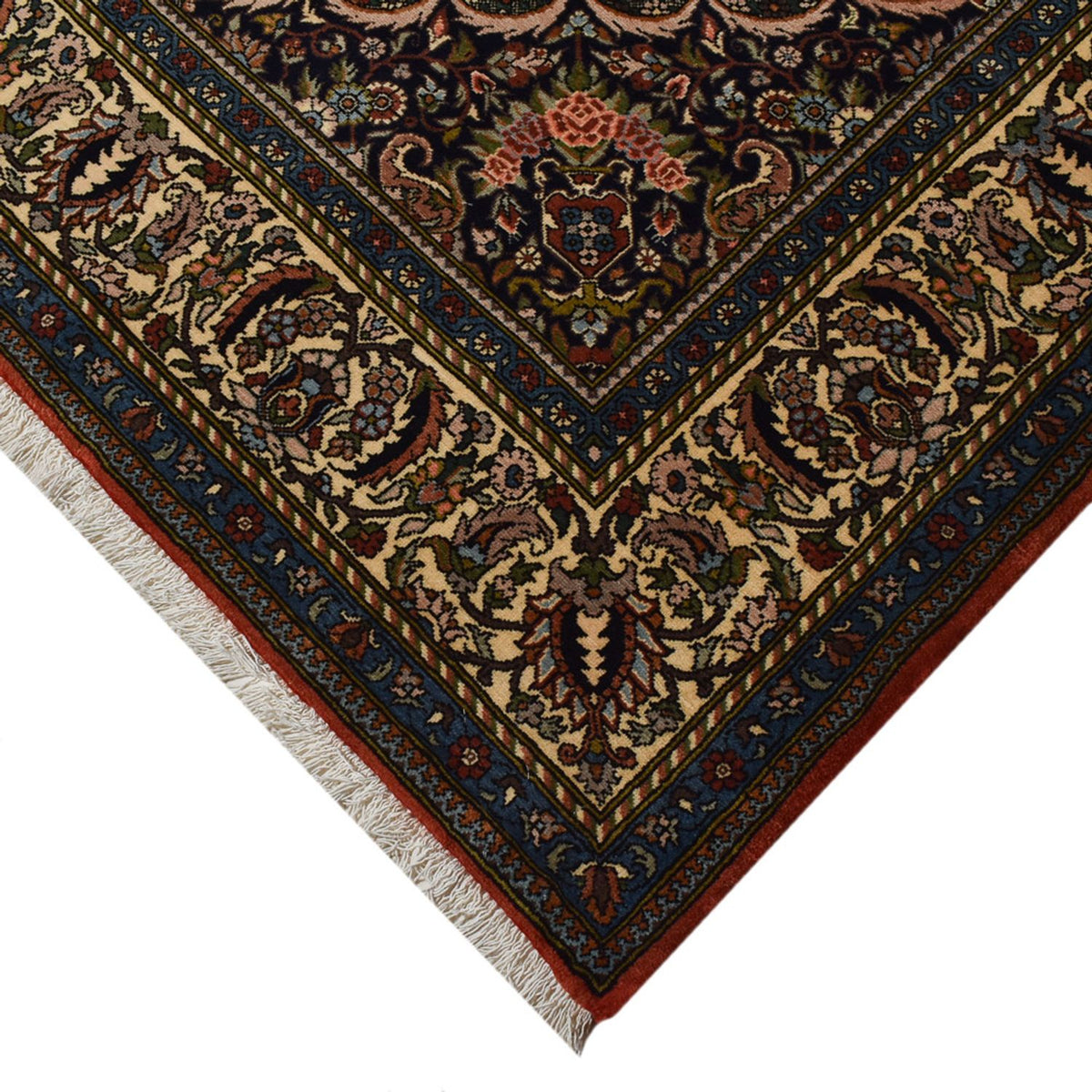 Alfombra persa - Nómada - 300 x 208 cm - verde oscuro