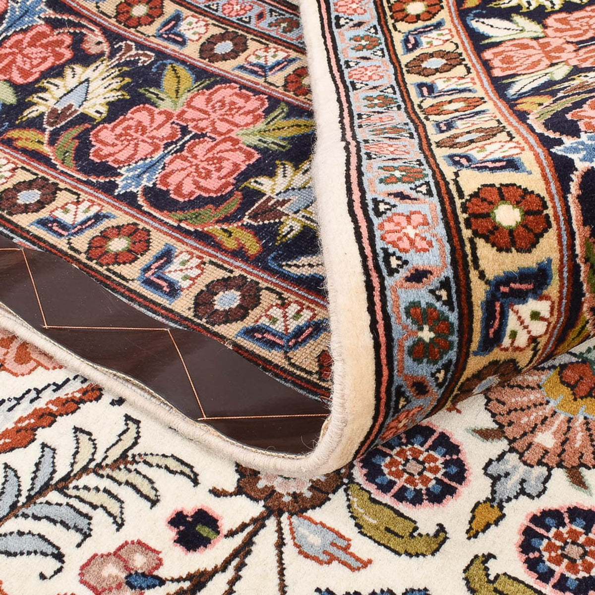 Alfombra persa - Bidjar - 233 x 178 cm - beige claro