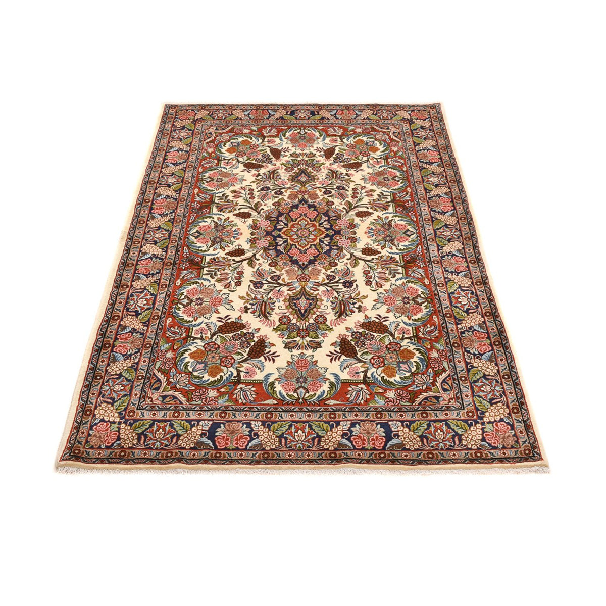 Alfombra persa - Bidjar - 204 x 138 cm - beige claro