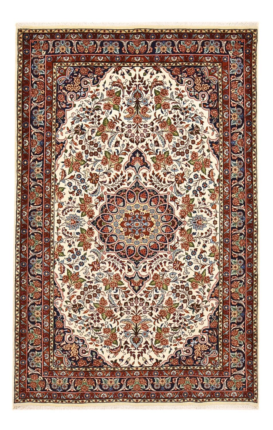 Alfombra persa - Bidjar - 211 x 135 cm - crema