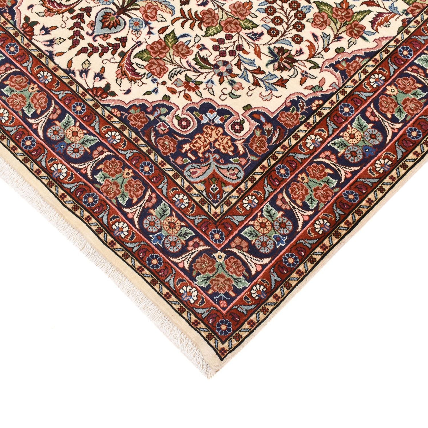 Alfombra persa - Bidjar - 211 x 135 cm - crema