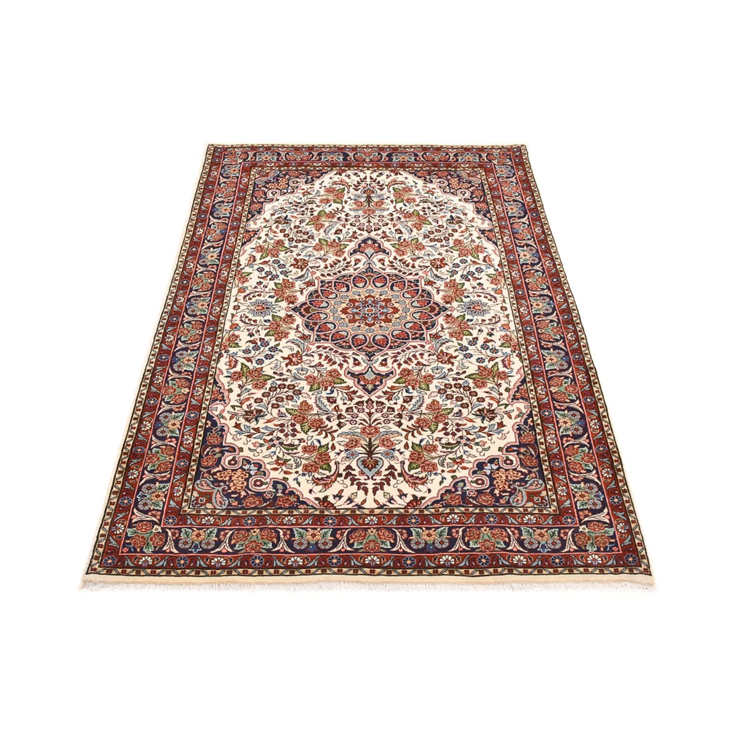 Alfombra persa - Bidjar - 211 x 135 cm - crema