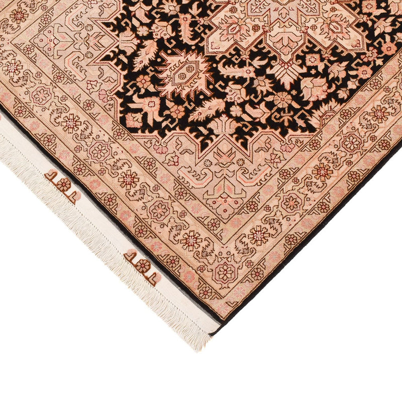 Alfombra de pasillo Alfombra Persa - Tabriz - Real - 305 x 80 cm - beige claro