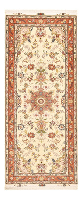 Alfombra de pasillo Alfombra Persa - Tabriz - Real - 197 x 80 cm - beige