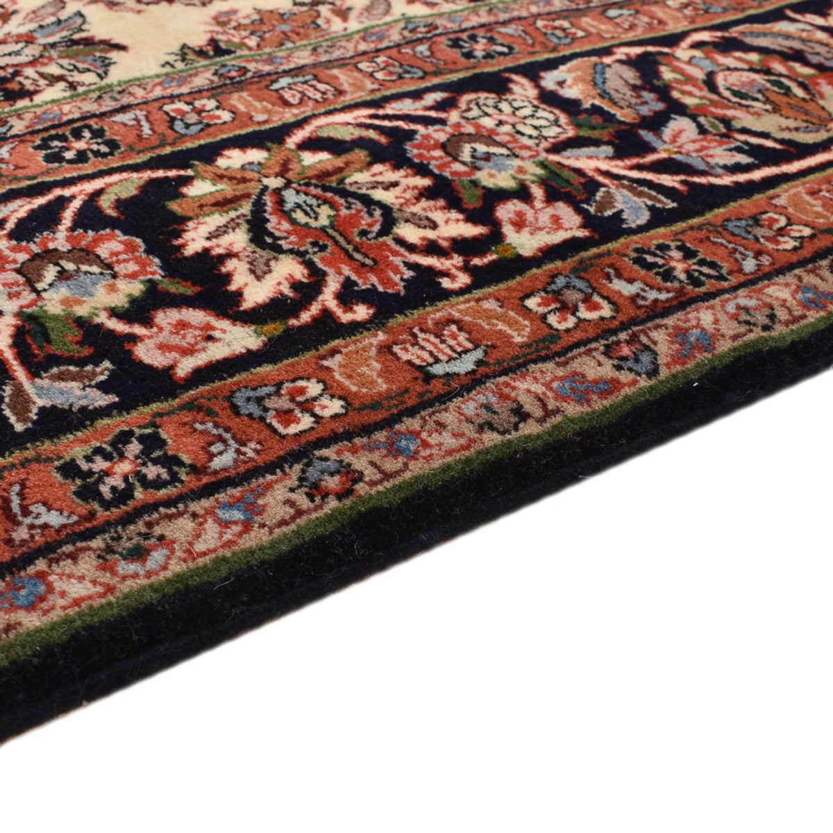Alfombra persa - Bidjar - 203 x 149 cm - beige oscuro