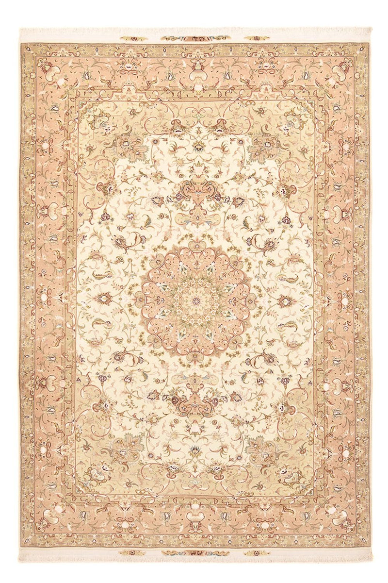 Alfombra Persa - Tabriz - Real - 298 x 203 cm - beige claro