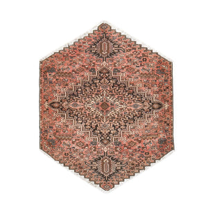 Alfombra persa - Nómada - 180 x 127 cm - rojo claro