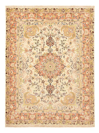 Alfombra Persa - Tabriz - Real - 210 x 153 cm - beige claro