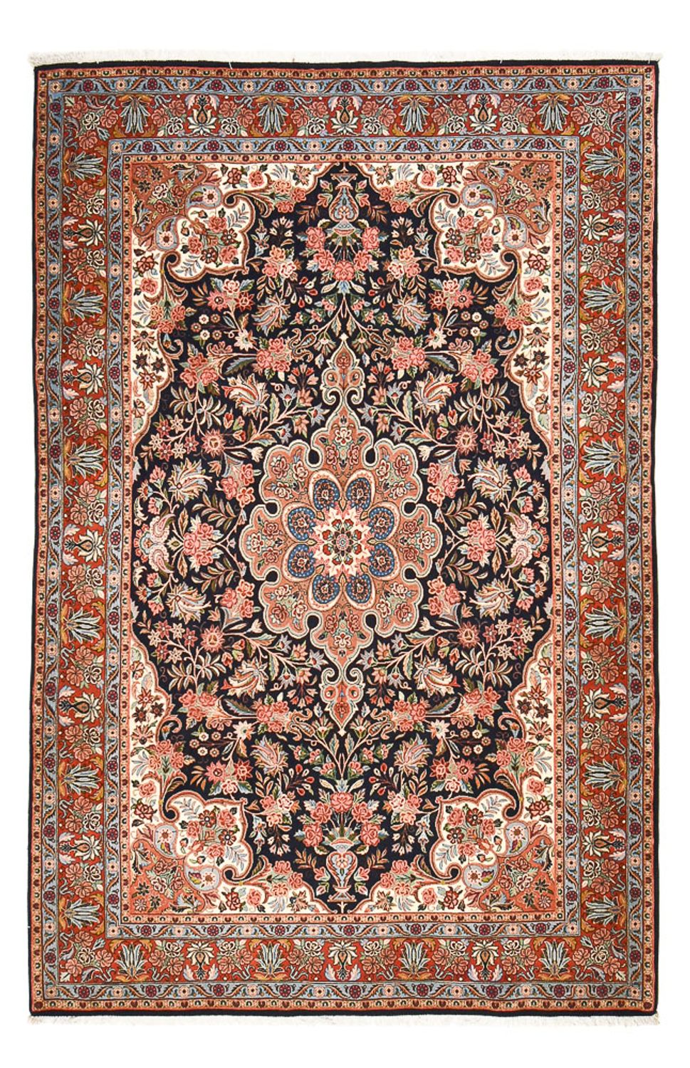 Alfombra persa - Bidjar - 298 x 199 cm - azul oscuro