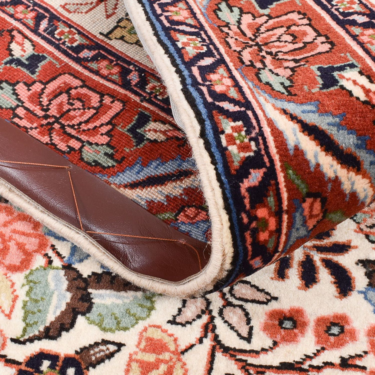 Alfombra de pasillo Alfombra persa - Bidjar - 295 x 72 cm - beige