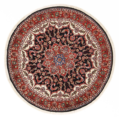 Bidjar - Zanjan Alfombra 155x155cm - Alfombra persa - rojo oscuro