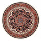 Alfombra persa - Bidjar redondo  - 155 x 155 cm - rojo oscuro