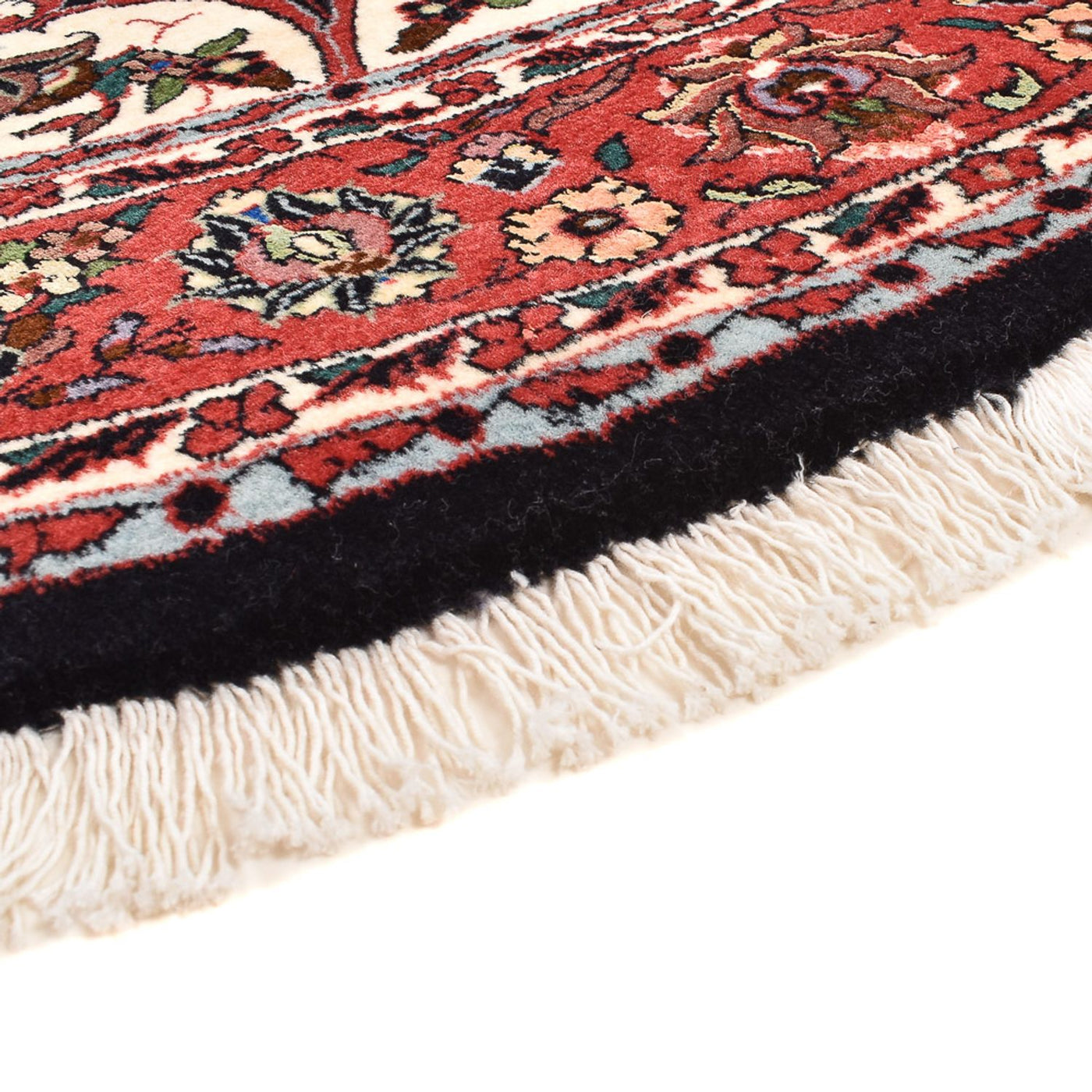 Alfombra persa - Bidjar redondo  - 155 x 155 cm - rojo oscuro