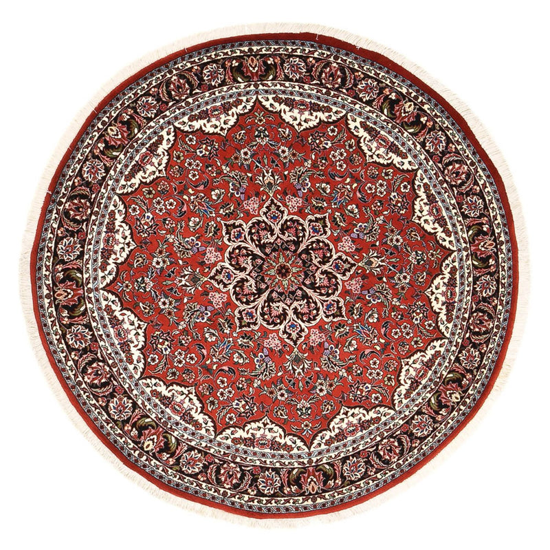 Alfombra persa - Bidjar redondo  - 145 x 145 cm - rojo